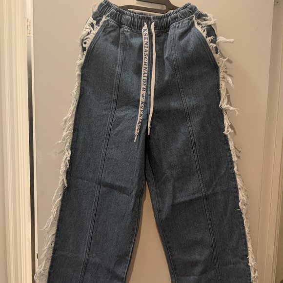 Adidas x KSENIASCHNAIDER Frayed Jeans - Picture 1 of 7